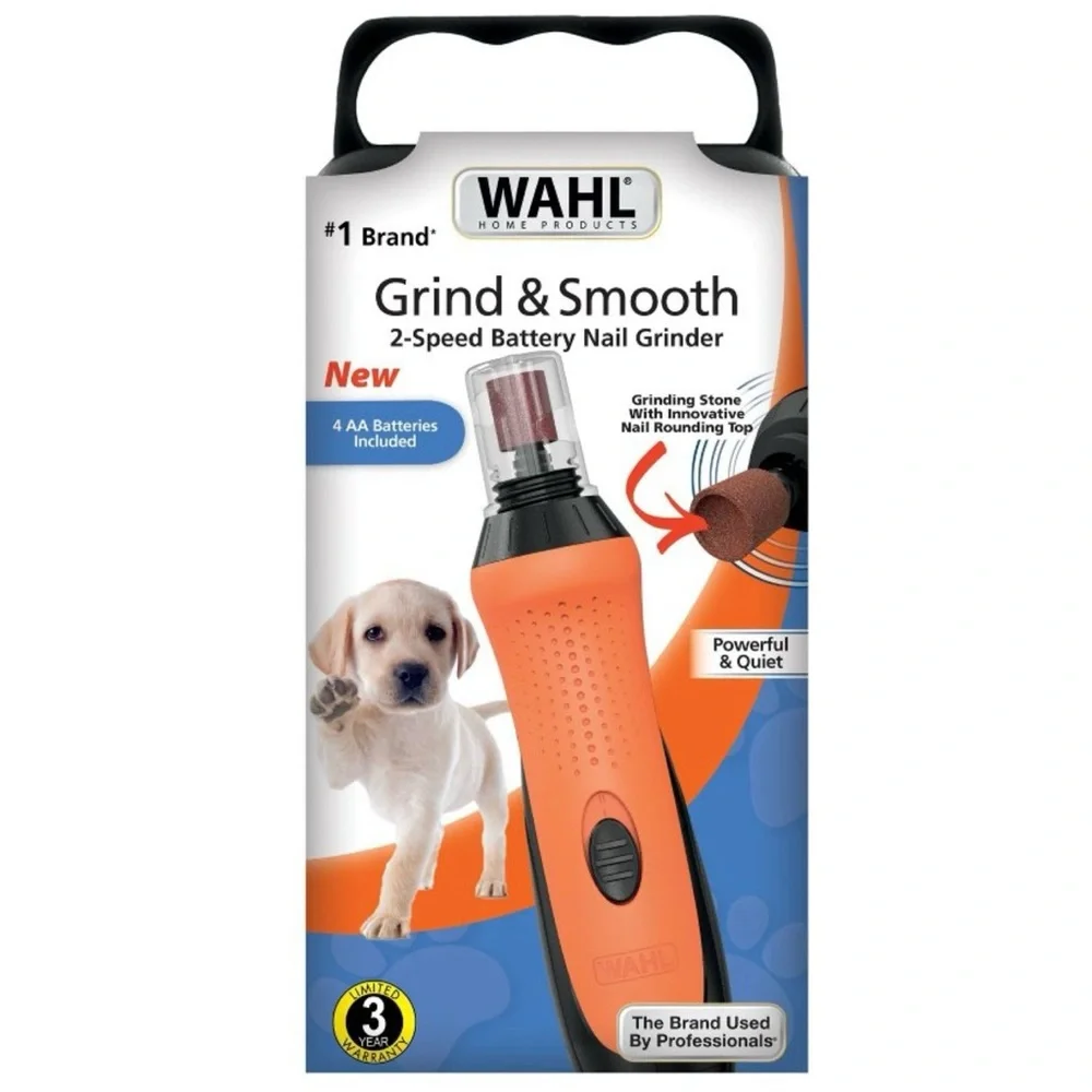 NEW Wahl Grind and Smooth Cordless Battery Dog and Cat Nail Grinder Kit
